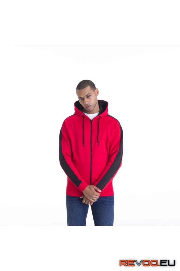 Sport poliészter végig cipzáras kapucnis pulóver   Just Hoods AWJH066 2.