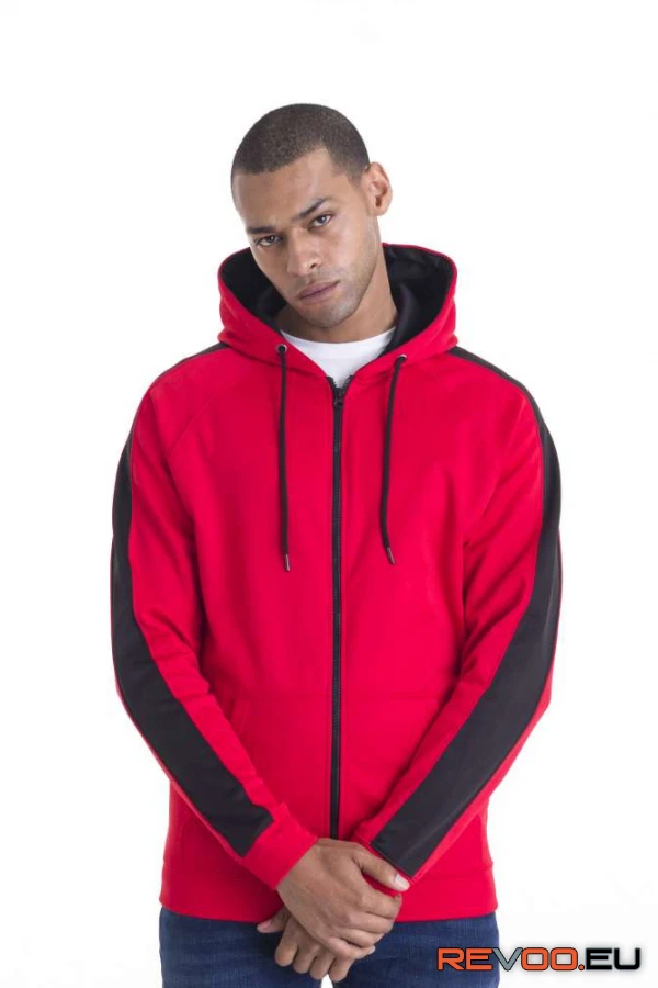 Sport poliészter végig cipzáras kapucnis pulóver   Just Hoods AWJH066 1.