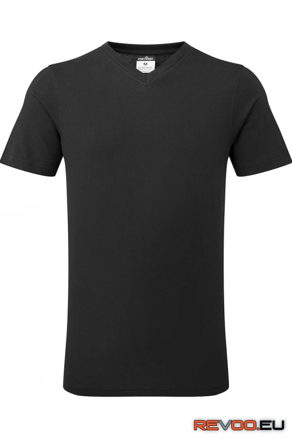 V-nyakú pamutpóló Portwest B197 1.