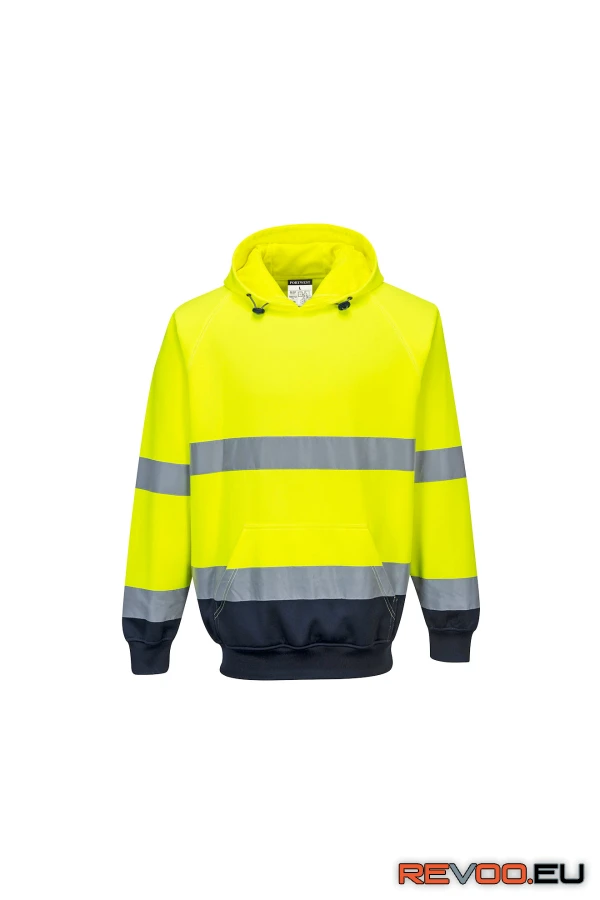 Kéttónusú kapucnis pulóver   Portwest B316 3.