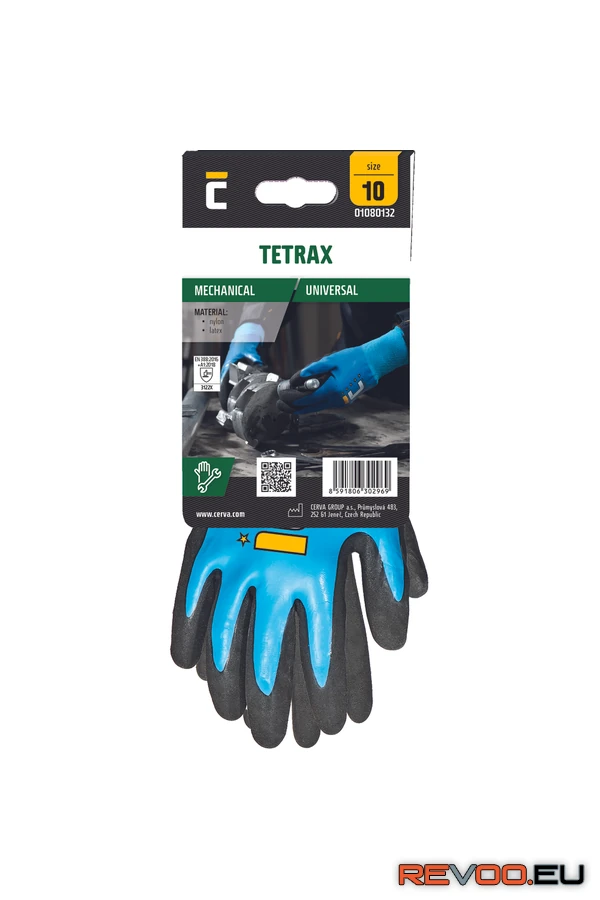 Tetrax kesztyű latex akasztófüles Cerva c01080132BN 1.