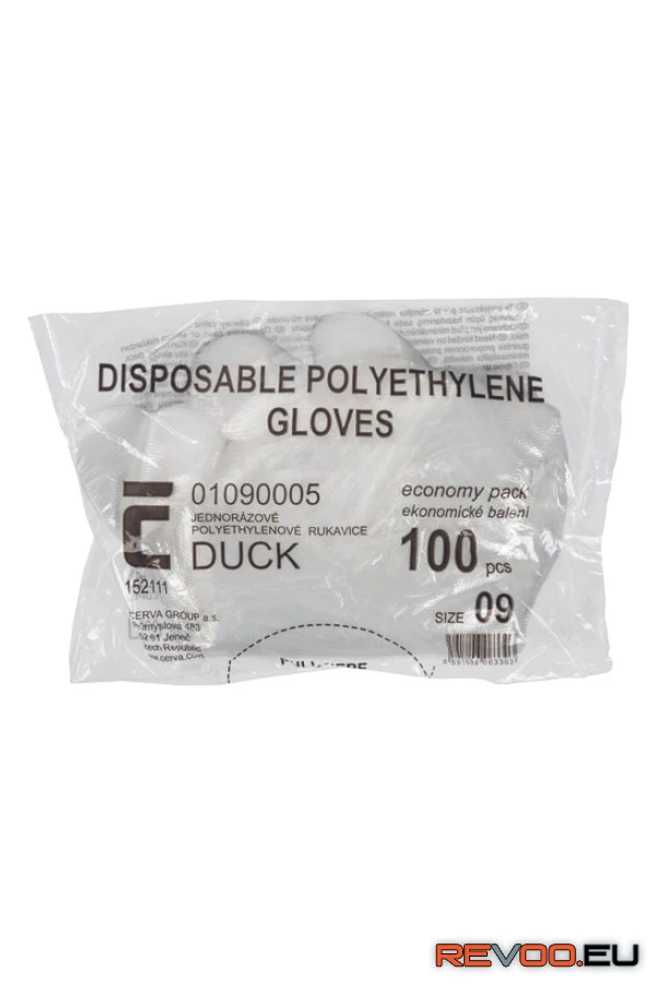 Duck egyszer használatos PE kesztyű Cerva c01090005 2.