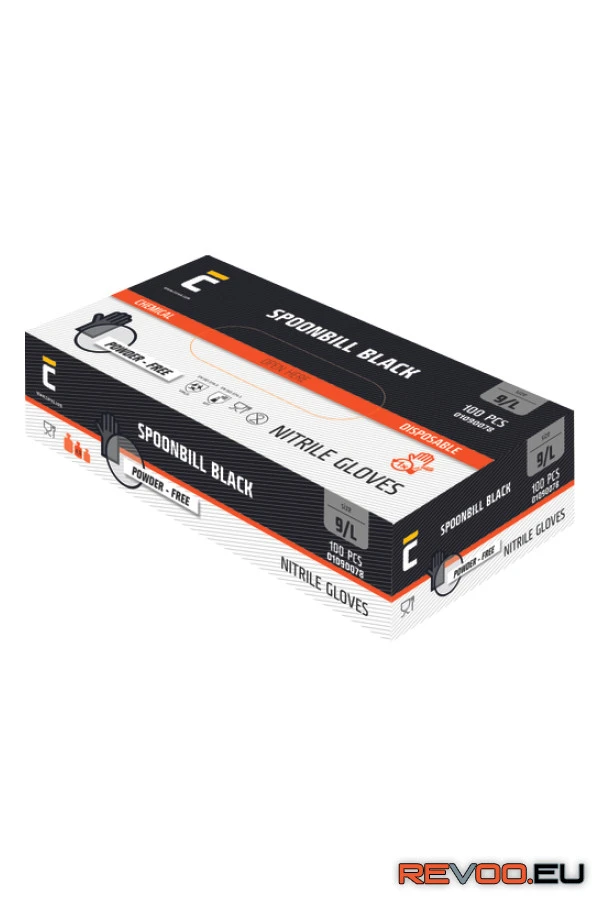 Spoonbill Black nitril púdermentes kesztyű Cerva c01090078 3.