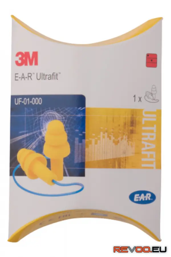 Zsinóros füldugó Ultrafit SNR 32dB UF-01-000 (50 pár) 3M c0401004999999 2.