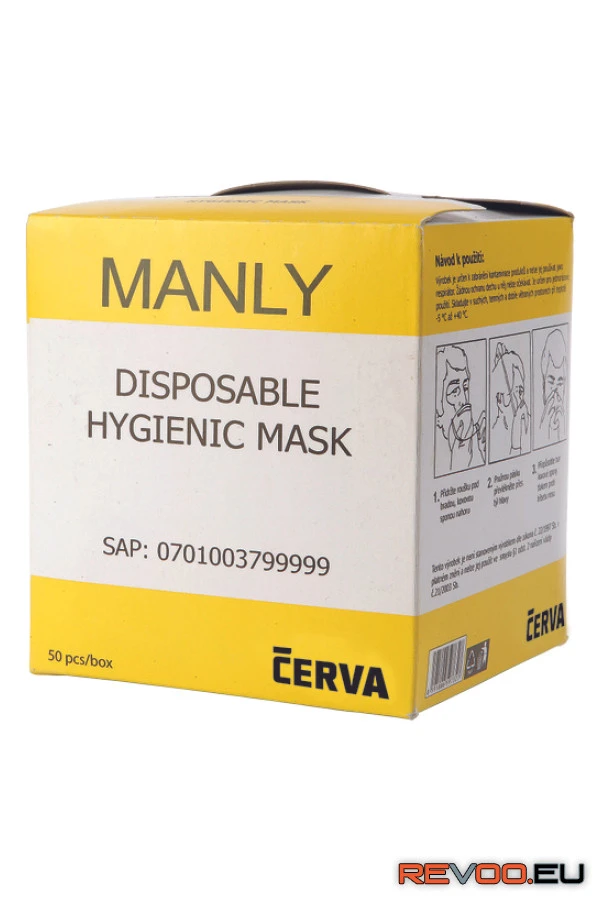 Manly egyszerhasználatos higiéniai maszk   Cerva c07010037 2.