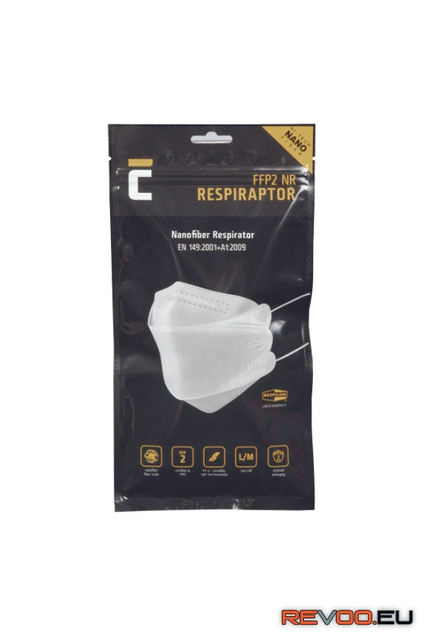 FFP2 NR RespiRaptor 3db pormaszk   Cerva c07010228P3 3.