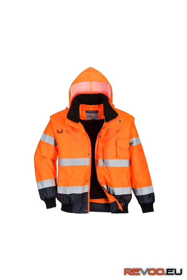 Hi-Vis kontraszt Bomber dzseki   Portwest C465 2.