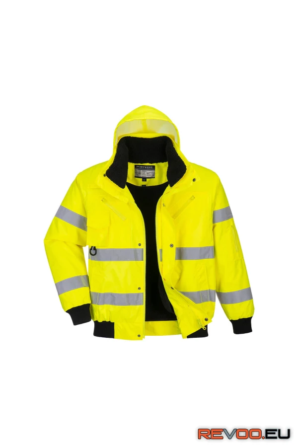 Hi-Vis 3 az 1-ben bomber dzseki   Portwest C467 3.