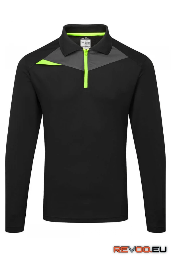 DX4 negyedcipzáras hosszú ujjú póló   Portwest DX414 1.