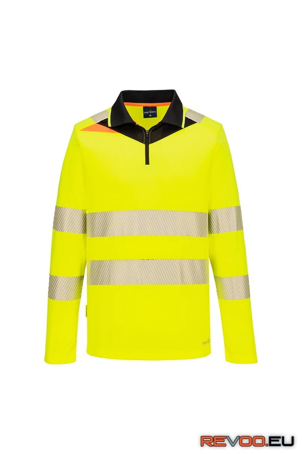 DX4 Hi-Vis cipzáras hosszú ujjú póló Portwest DX419 2.