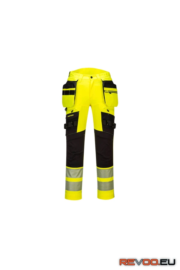 DX4 Hi-Vis nadrág lecipzározható lengőzsebbel   Portwest DX442 3.