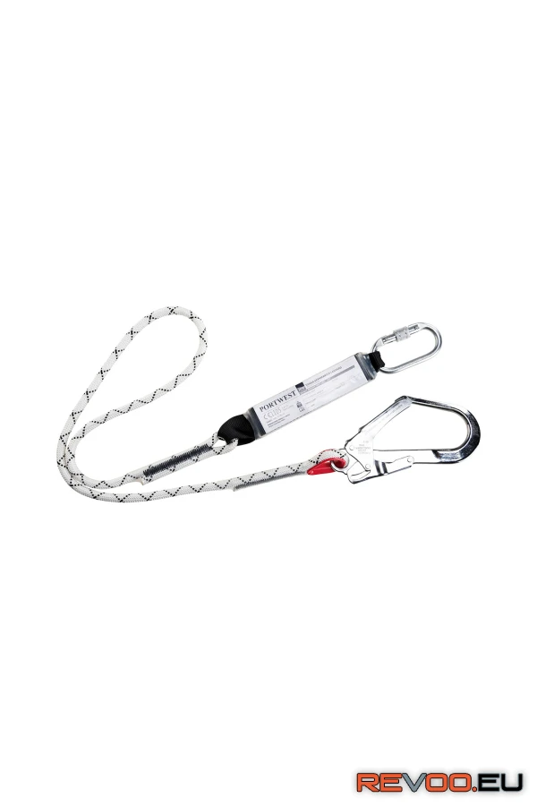 Kötél energiaelnyelővel és karabinerekkel, körszövött Portwest FP56 2.