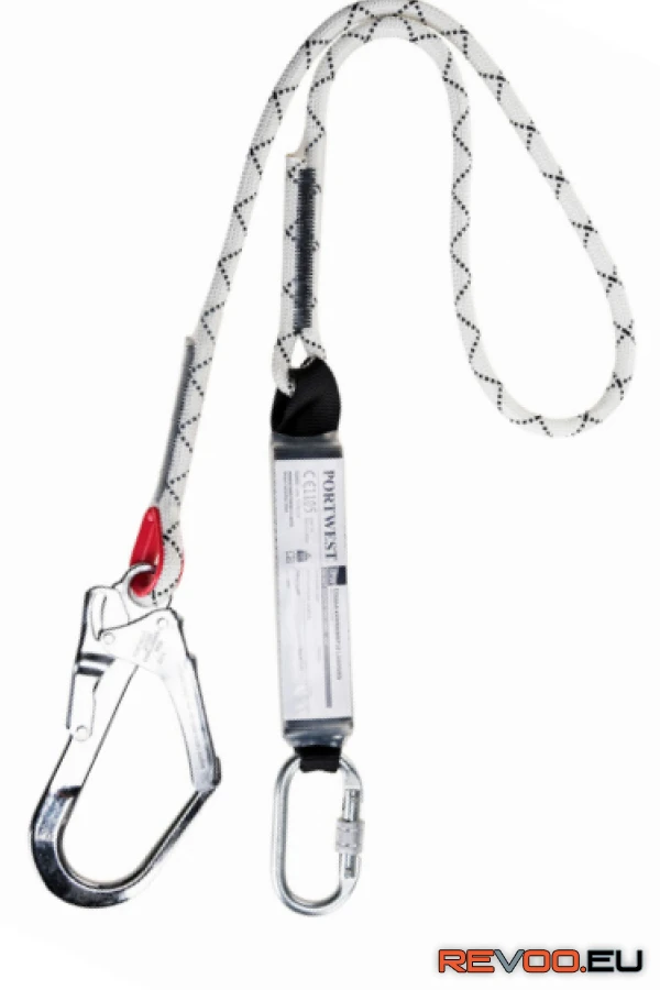 Kötél energiaelnyelővel és karabinerekkel, körszövött Portwest FP56 1.