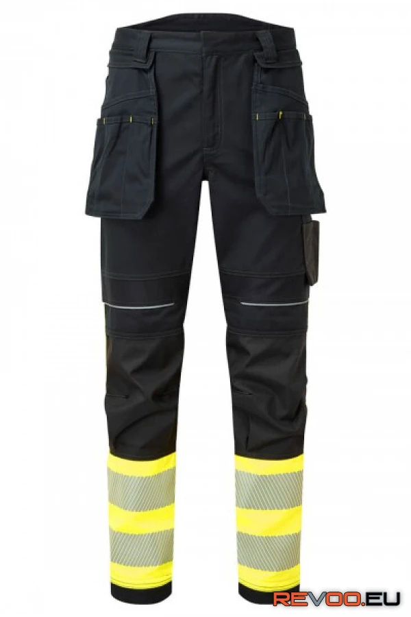 PW3 FR Hi Vis Class 1 lengőzsebes lángálló nadrág   Portwest FR416 1.