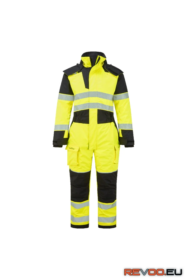 PW3 Modaflame Rain+ Hi-Vis Multi-Norm FR  lángálló, antisztatikus és saválló téli overall Portwest FR516 2.