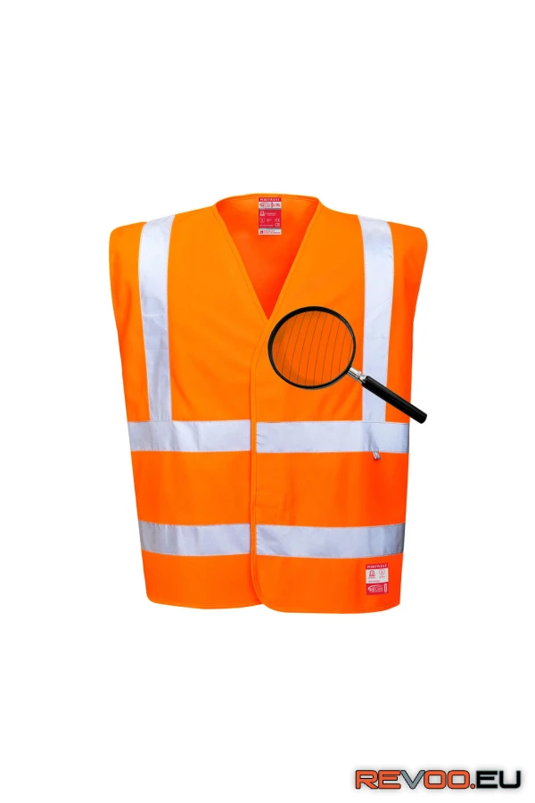 Lángálló, antisztatikus, láthatósági mellény Portwest FR71 2.