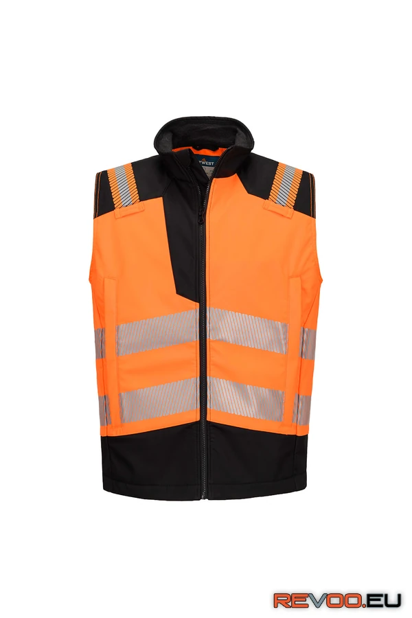 PW3 Modaflame softshell Hi-Vis FR antisztatikus és lángálló mellény Portwest FR719 1.