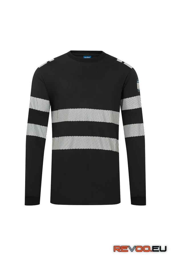 PW3 Modaflame Knit FR antisztatikus és lángálló  hosszú ujjú póló Portwest FR732 1.