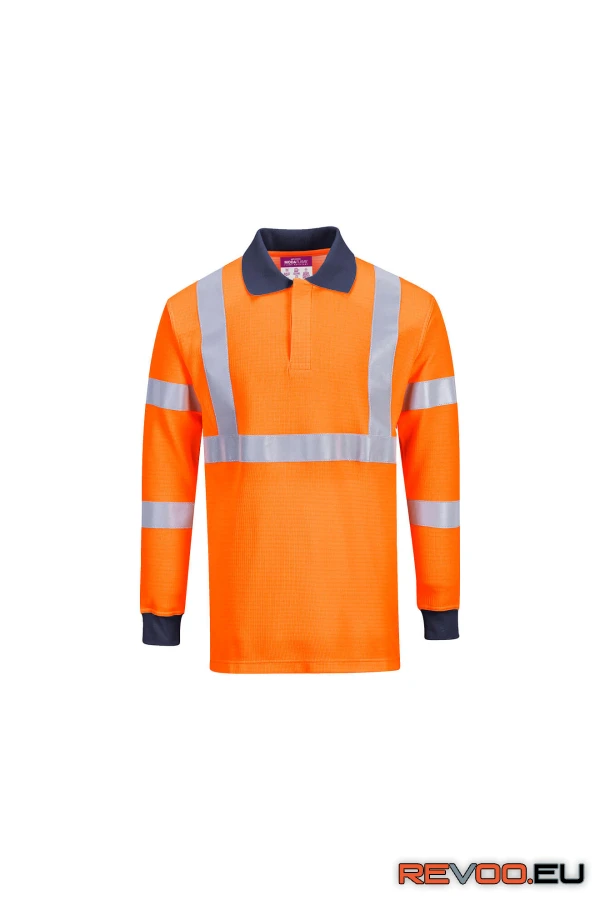 Lángálló RIS galléros póló   Portwest FR76 2.