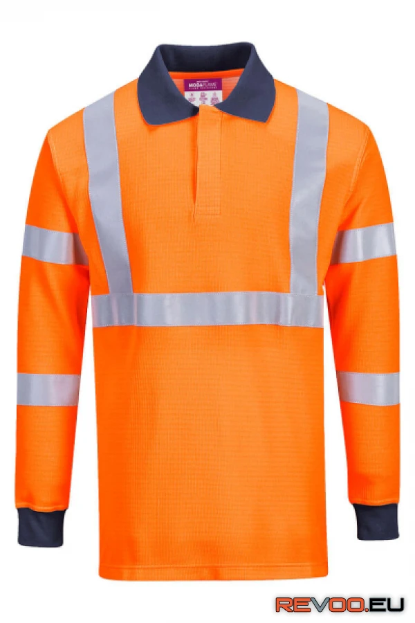 Lángálló RIS galléros póló   Portwest FR76 1.