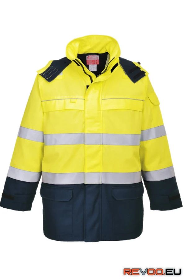 Bizflame Multi Arc lángálló láthatósági kabát   Portwest FR79 1.