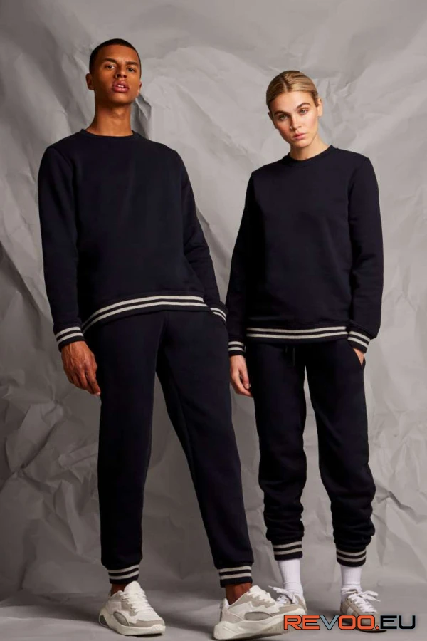 Pulóver csíkos mandzsettával Front Row FR840 1.