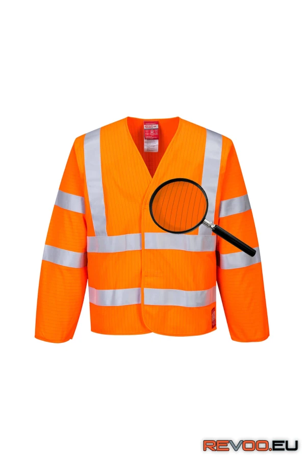 Jól láthatósági antisztatikus lángálló kabát Portwest FR85 2.