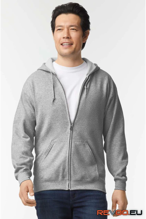 Heavy blend végig cipzáras kapucnis pulóver Gildan GI18600 9.