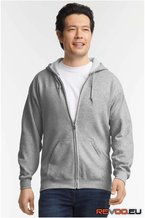 Heavy blend végig cipzáras kapucnis pulóver Gildan GI18600 1.