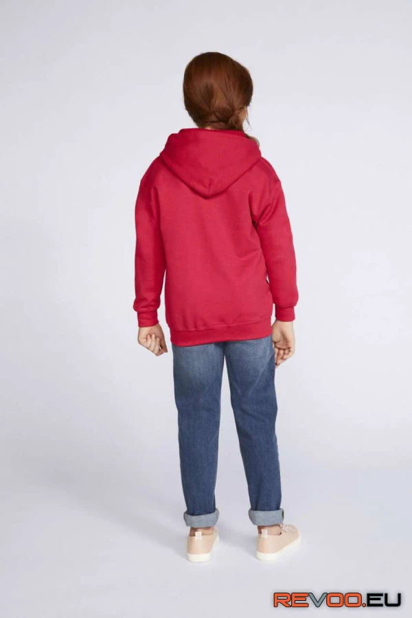 Heavy blend kamasz végig cipzáras kapucnis pulóver Gildan GIB18600 3.