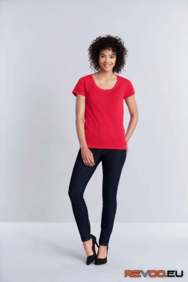 Softstyle mélyen kivágott póló Gildan GIL64550 2.