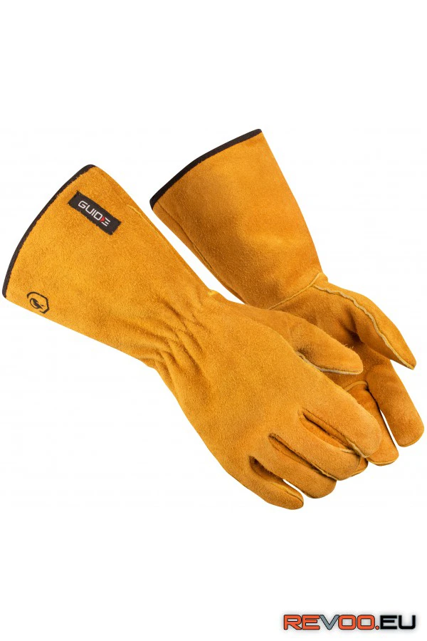 Kevlárral varrott hasított marhabőr hegesztőkesztyű Guide-3569 1.