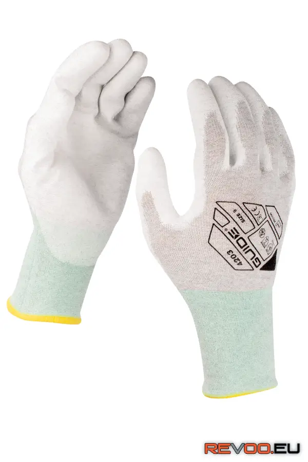 Mártott szellőző ESD kesztyű   Guide-4203 1.