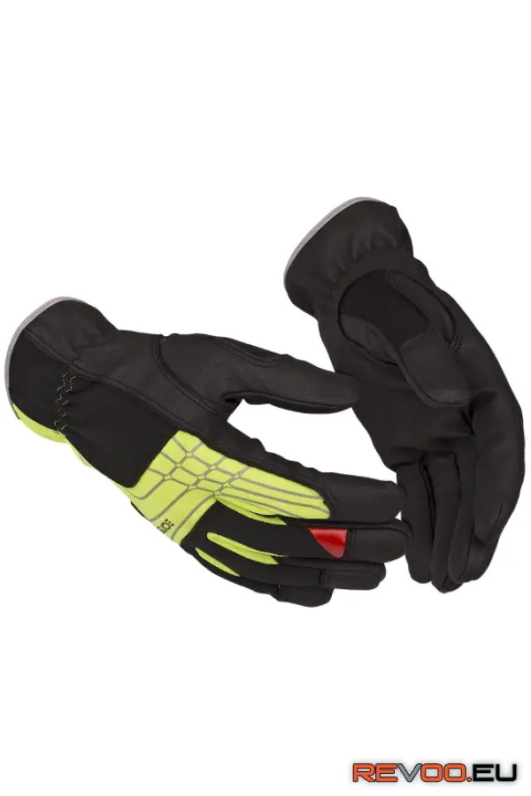 Szintetikus bőr sofőrkesztyű láthatósági betétekkel Guide-5002-HP 1.