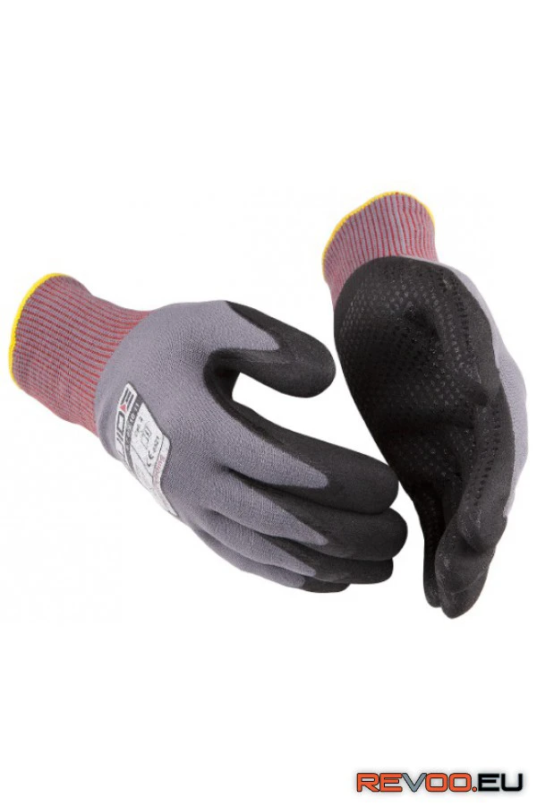 Nitrilbe mártott nylon kesztyű pöttyökkel   Guide-582 1.