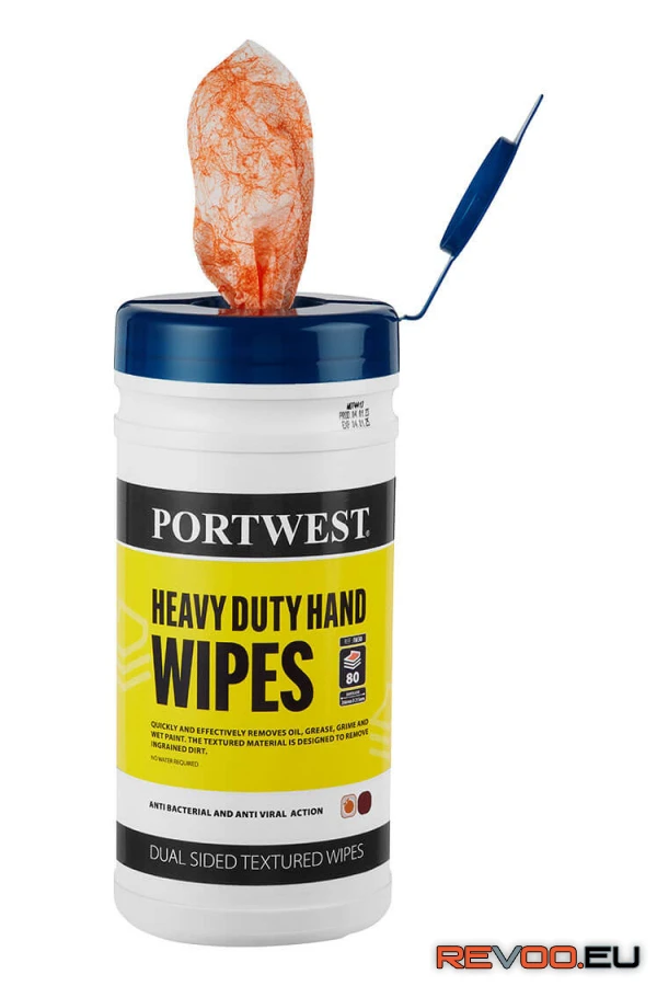 Nagy teherbírású kéztisztító kendő (80 darab)   Portwest IW30 1.