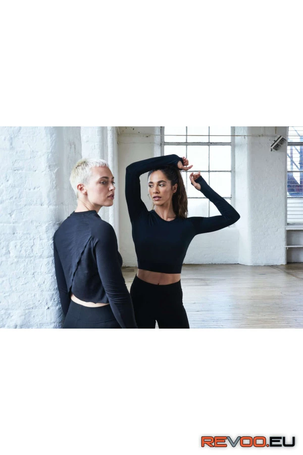 Női hosszú ujjú rövid környakas póló Just Cool JC039 1.