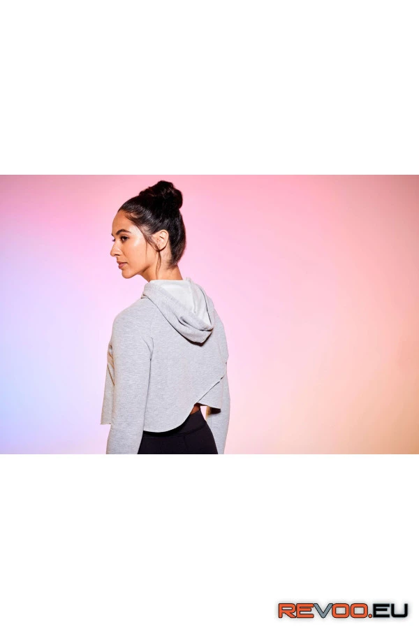 Lányka kereszt hátas kapucnis pulóver   Just Cool JC054 4.