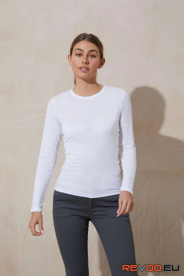 Tri-blend kevertszálas hosszú ujjú lányka póló Just Ts JT002F 2.