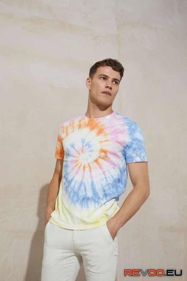 Nyakkendő-festék környakas póló   Just Ts JT022 7.