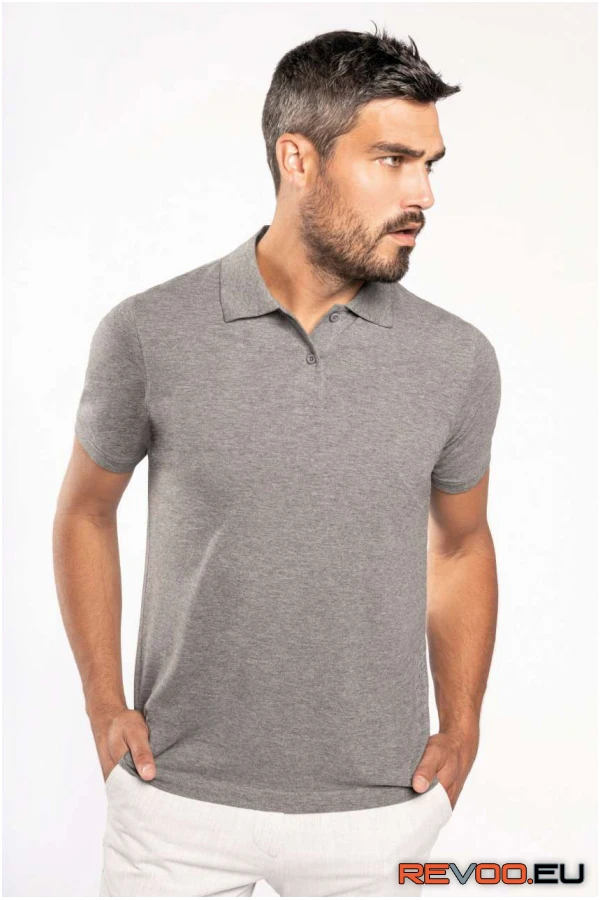 Férfi organikus pamut 180 piké galléros póló   Kariban KA2025 1.