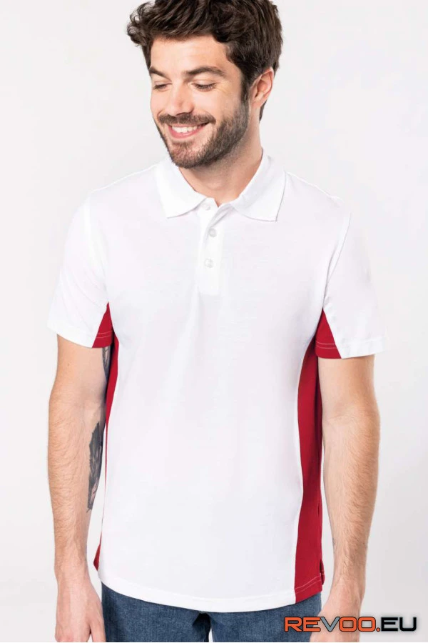 Flag rövid ujjú kétszínű póló Kariban KA232 2.