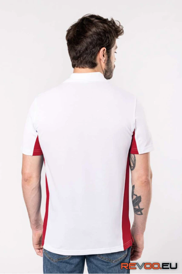 Flag rövid ujjú kétszínű póló Kariban KA232 3.