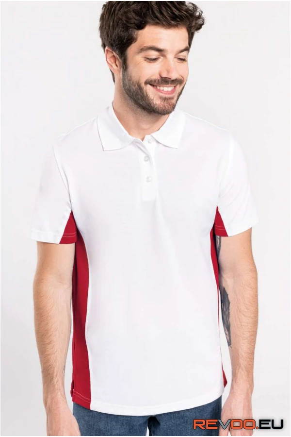 Flag rövid ujjú kétszínű póló Kariban KA232 1.