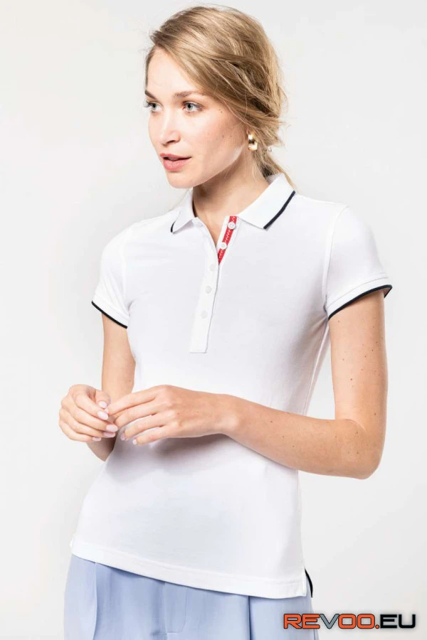 Rövid ujjú kötött piké póló Kariban KA252 2.