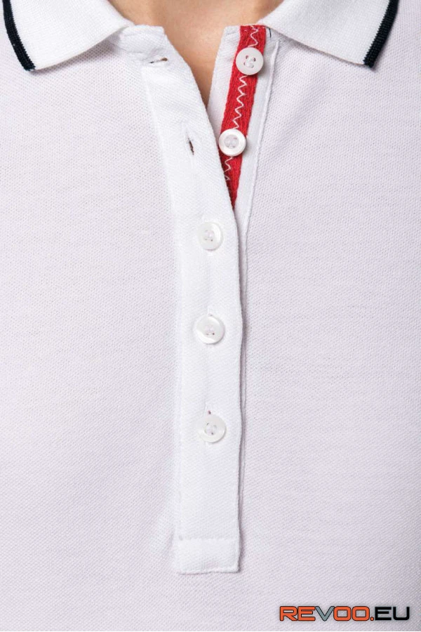 Rövid ujjú kötött piké póló Kariban KA252 4.