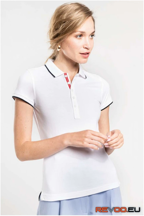 Rövid ujjú kötött piké póló Kariban KA252 1.