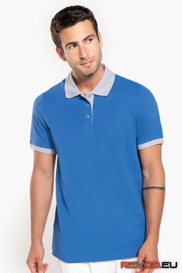 Kétszínű piké póló Kariban KA258 1.