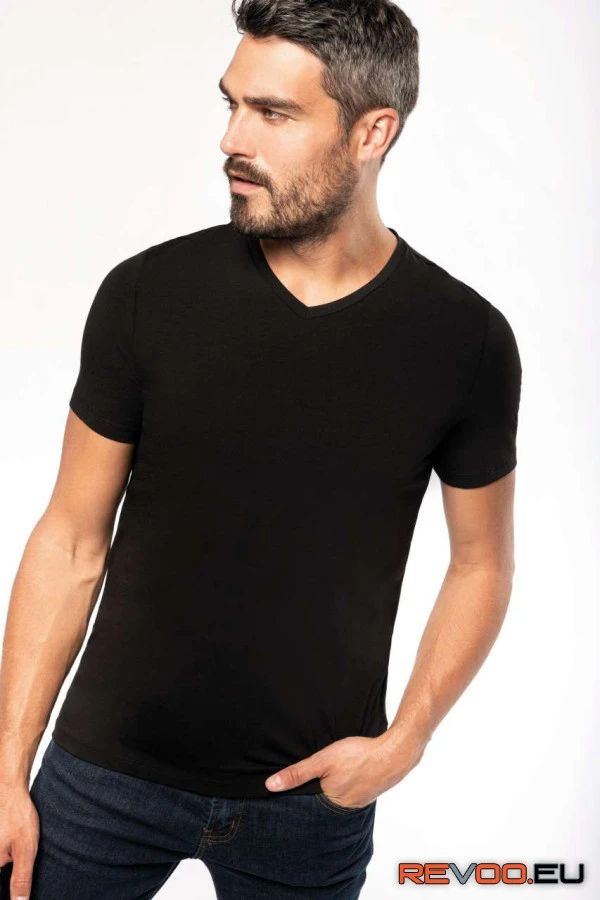 Rövid ujjú V-nyakú póló Kariban KA3014 2.