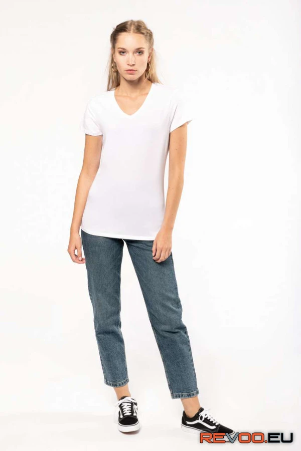 Rövid ujjú V-nyakú póló   Kariban KA3015 5.